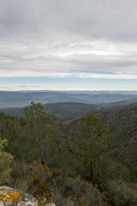 西班牙阿尔科布雷的埃尔塔山脉