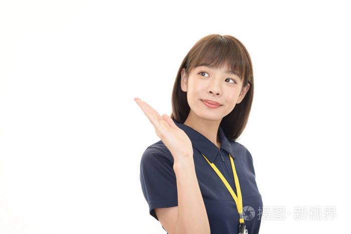 女工人指路