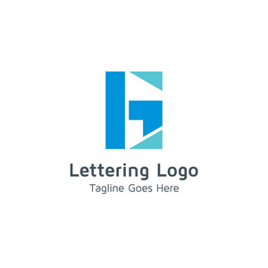 字母g矢量标志适用于商标或商业企业