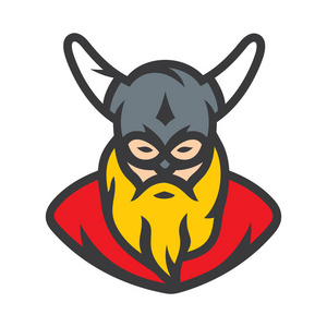 维京人的吉祥物卡通图片