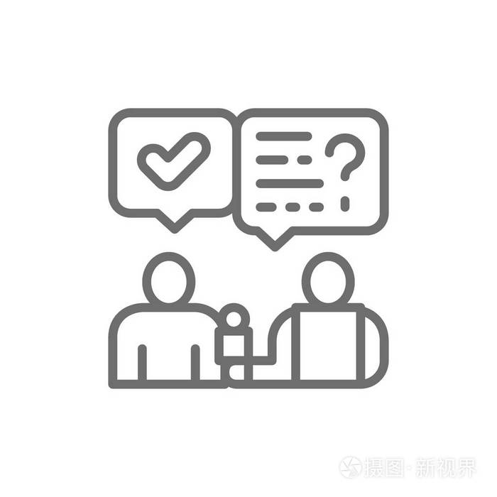 记者用麦克风, 选民的社会调查, 采访线路图标