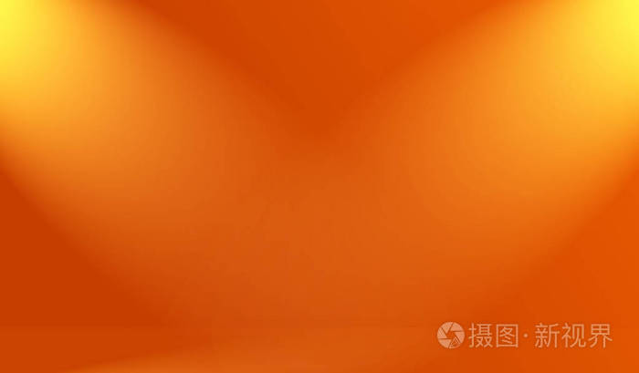 橙色背景布局设计, 工作室, 房间, 网页模板, 商务报告与平滑圆圈渐变