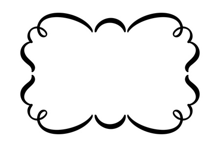 时尚的复古向量框架.图片说明文字,贺卡,婚礼请柬,书籍.