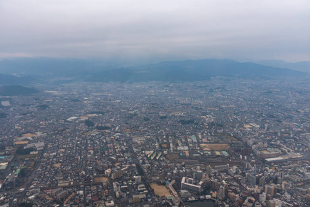 s eye view of Fukuoka City, Japan