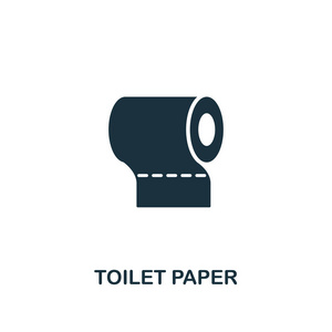 卫生纸 图标。从卫生图标收集的高级风格设计。像素完美的厕所纸图标, 用于网页设计, 应用程序, 软件, 打印使用