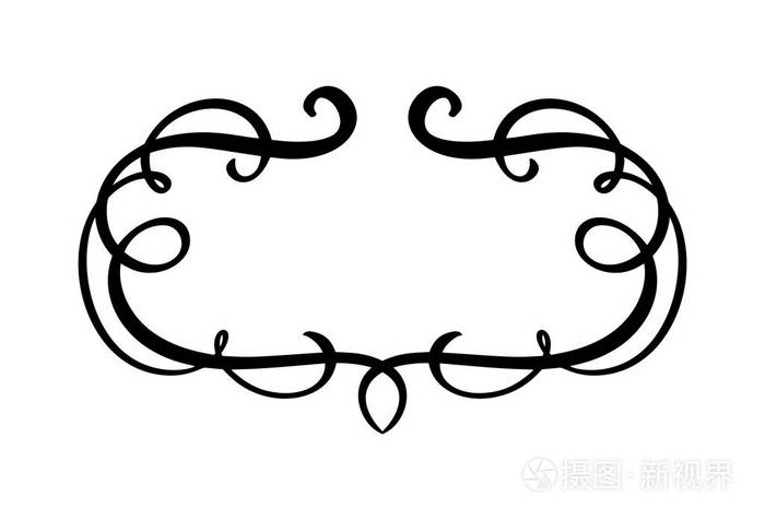 手绘可爱的独立的边界