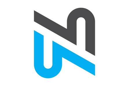 字母n标志图标矢量概念平面设计