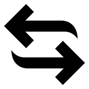 交换符号标志插图.