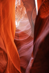 美国亚利桑那州上羚羊峡谷的光束