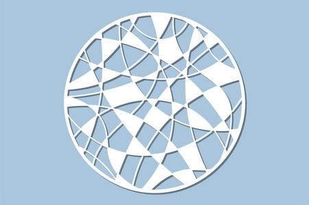 马赛克线图案.激光切割板.向量例证照片