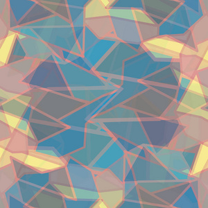 背景抽象几何彩色无缝图案矢量插图