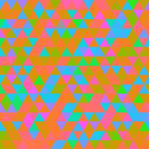 无缝三角形图案。 背景具有几何色彩的形状。 向量