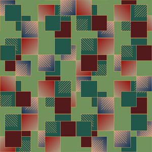 抽象几何色彩缤纷的无缝图案.