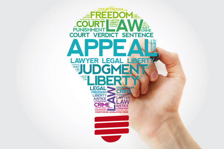 诉求灯泡词云拼贴与标记,概念背景照片