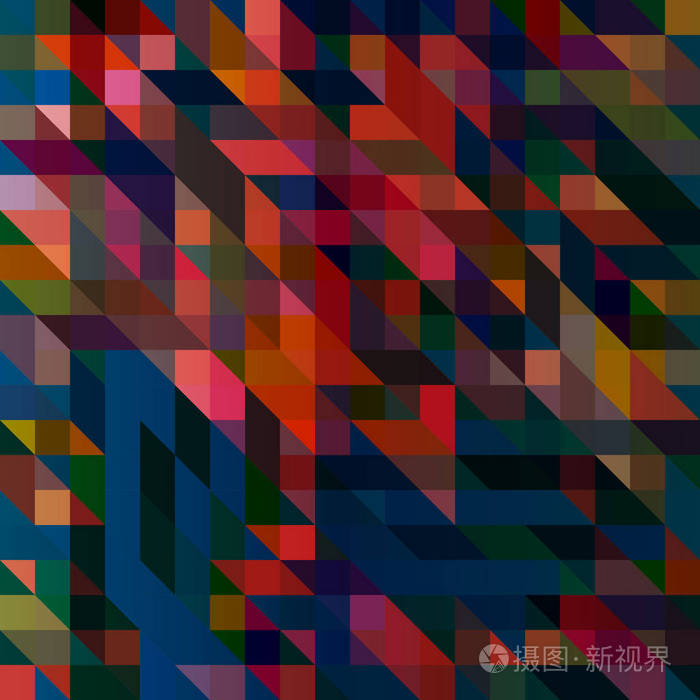 抽象几何色彩的无缝图案为背景。