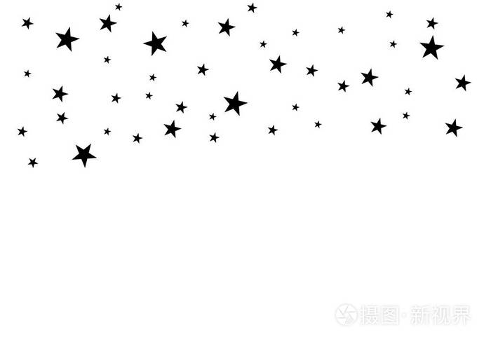 在白色背景上的星星