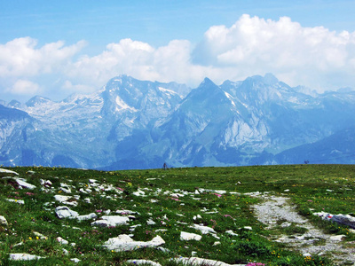 瑞士圣加伦州阿尔泼斯坦山脉