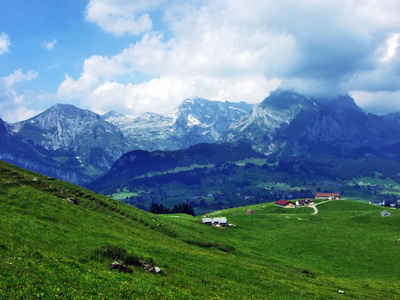 瑞士圣加伦州阿尔泼斯坦山脉