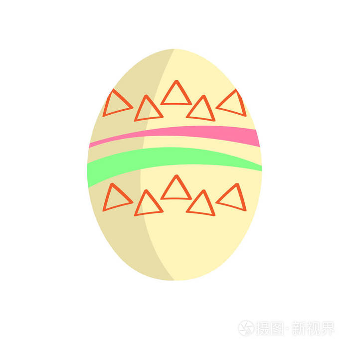 隔离的彩色复活节彩蛋