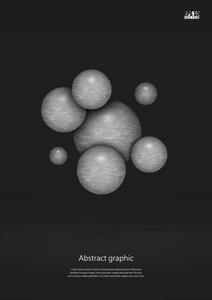 具有反射表面的抽象纹理3d 球体。eps10 向量例证