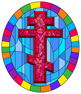 彩色的十字架图片