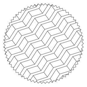 线条圆，图案几何形状背景装饰矢量插图