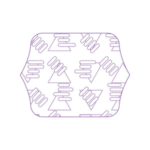 带有抽象图形设计背景矢量插图的点状方形