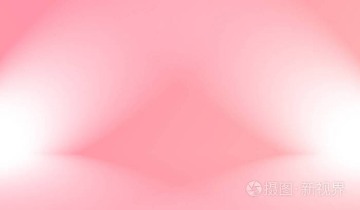 抽象空平滑淡粉色工作室背景用作产品展示横幅模板的蒙太奇