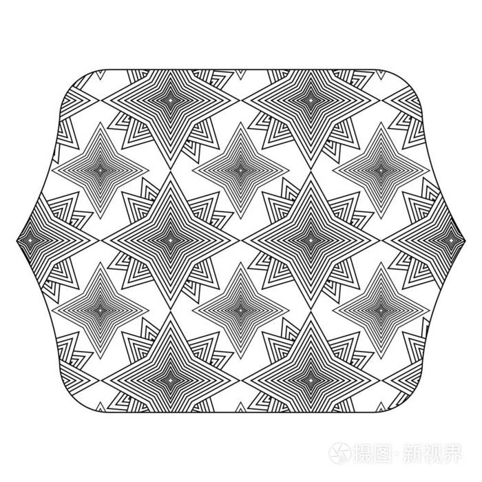 矩形图案无缝形状背景设计矢量插图
