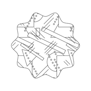 线星，几何抽象样式背景矢量插图