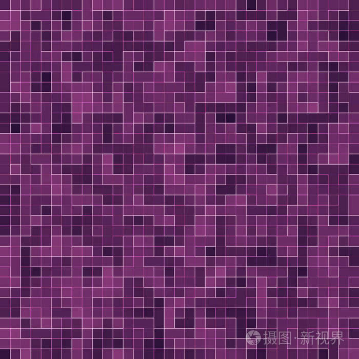 明亮的紫色方形马赛克纹理背景