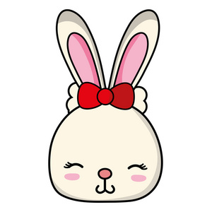 卡通兔头图片