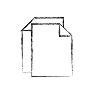 图表文件注意商业文件矢量插图