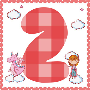 数字魔术世界卡通矢量插图平面设计照片