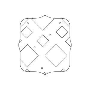 用孟菲斯图形风格背景矢量插图的线条方形