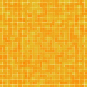 色彩鲜艳的几何图案橙色黄色和红色的石器镶嵌纹理背景现代风格的墙壁背景
