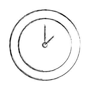 图圆钟时间物体矢量图