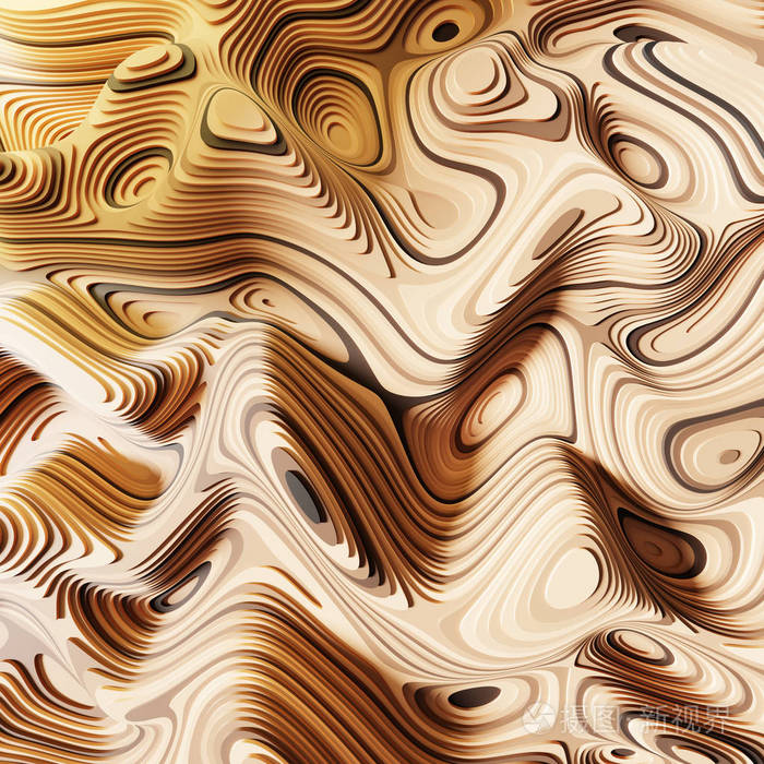 具有流体和有机形状的抽象背景. 原始3d渲染.