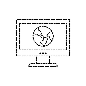 计算机技术矢量插图