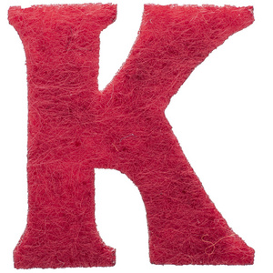 字母k是由毛毡制成的