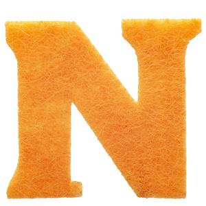 字母表n是由毛毡制成的