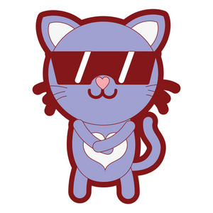 简笔画猫图色图片