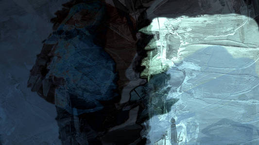 彩色抽象冰纹图案背景数字艺术