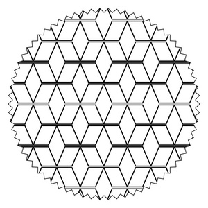 线条圆，图案几何形状背景样式矢量插图