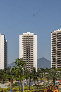巴西里约热内卢巴拉达蒂朱卡建筑的美丽景观