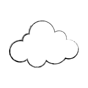 天气天空和自然云主题孤立设计矢量插图