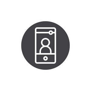 手机图片文字转换成word自拍摄影技术与智能手机图标矢量填充平面标志