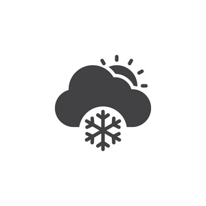 下雪天气简单立体图标.冬季标志,标志插图.像素完美矢量图形照片