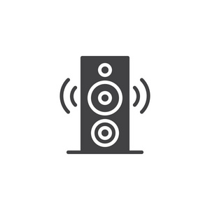 音响系统符号,标志插图照片