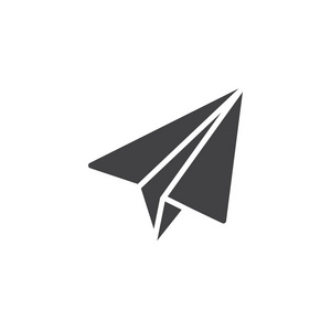 纸飞机符号标志插图.照片